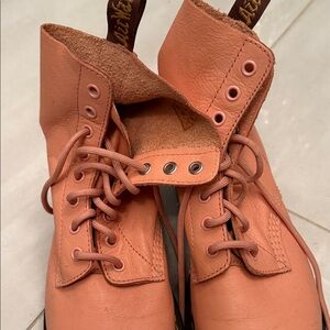 Dr. Martens Peach Combat Boots
